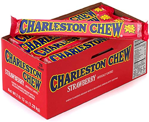 Charleston Chew Bar Strawberry 53g Bars 24 Pack