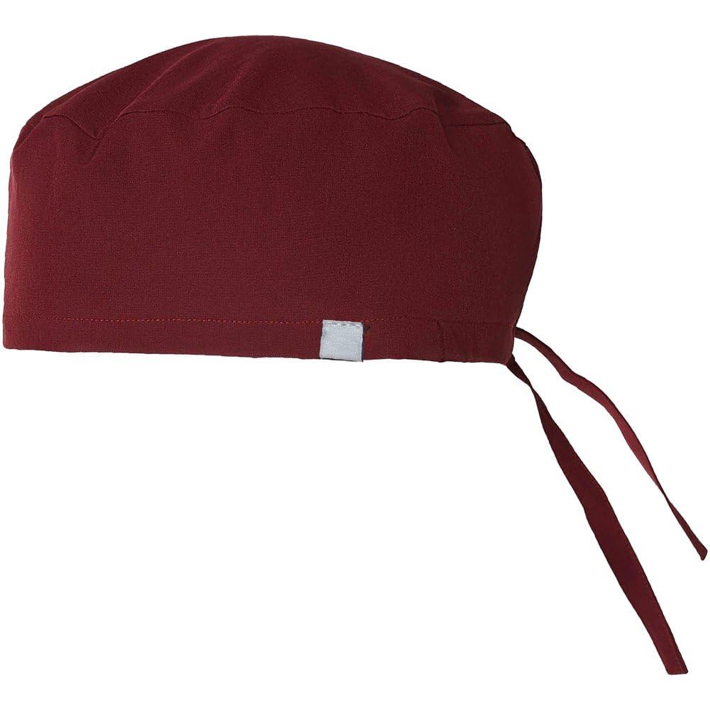 Sslvya Scrub Cap for Men Women, Lightweight Breathable No-slip Working Cap Unisex Surgical Hat with Adjustable Tie-back