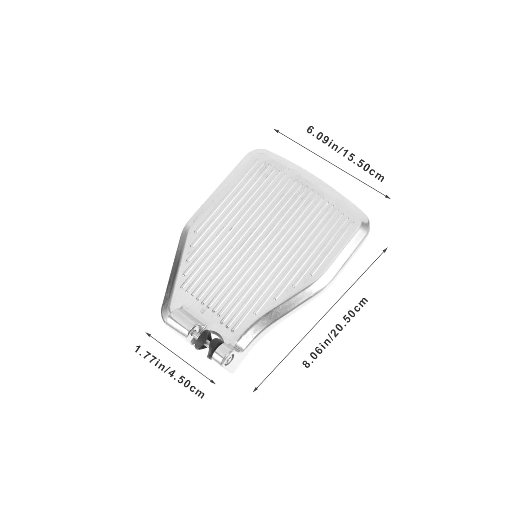 Reposapiés para Silla de Ruedas, 1 Par de Pedales Gruesos de Aleación | Plata, Repuesto, Apoyo Estable, Diseño Ergonómico, Recambios para Usuarios Movilidad Reducida