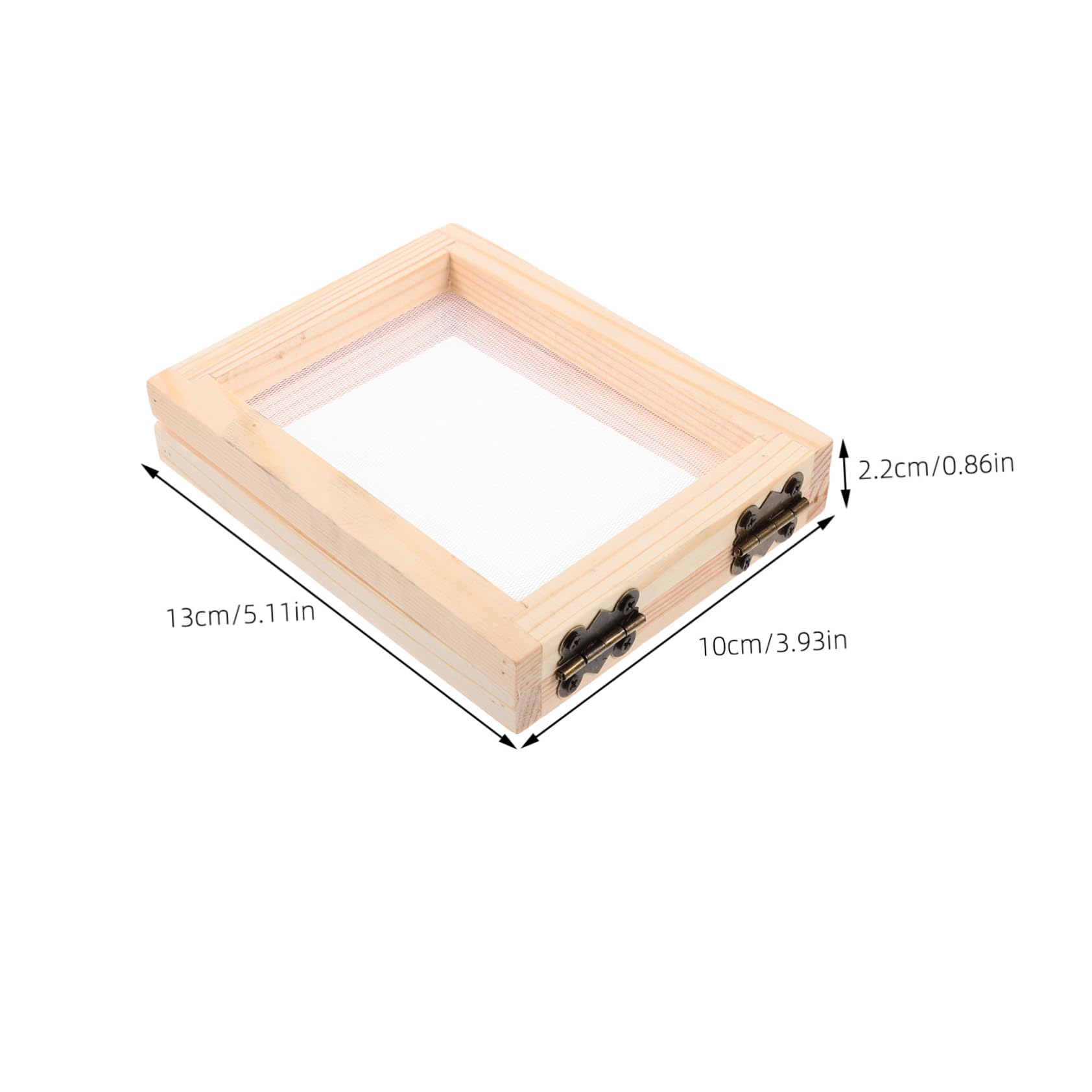 TEHAUX 2pcs Wooden Paper Making Screen Frame Kit Handmade Paper Frame for DIY Artwork Small Screens for Papermaking Multi-use Decorative Frame