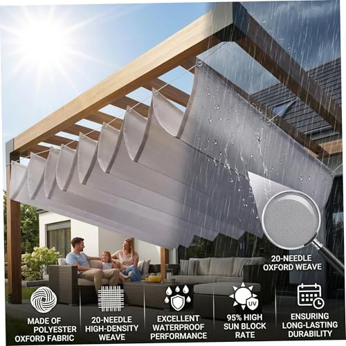 Pare-soleil rétractable voile imperméable haut de gamme pour terrasse