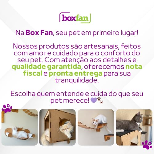 BOXFAN Arranhador Carpete para Gato com 4 Unidades Protetor de Canto para Sofá e Cama Box em MDF Rev