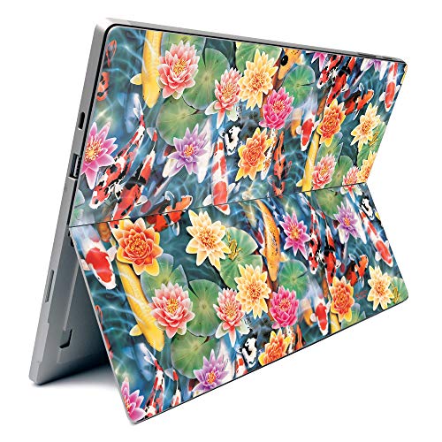 Image of MightySkins Carbon Fiber Skin for Microsoft Surface Pro 7 - Koi Pond | Textured Carbon Fiber Finish | Easy to Apply, Remove, and Change Styles | Made in The USA