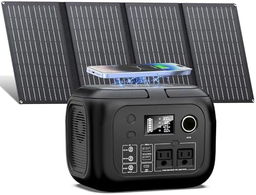 SinKeu Solar Powered Generator 300W Peak/70400mAh, 260Wh Portable...