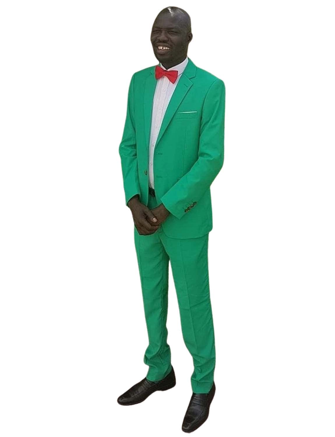 Uomo Due Pezzi Vestito Casuale Notch Risvolto Smoking Giacca Pantaloni per Il Ritorno a casa