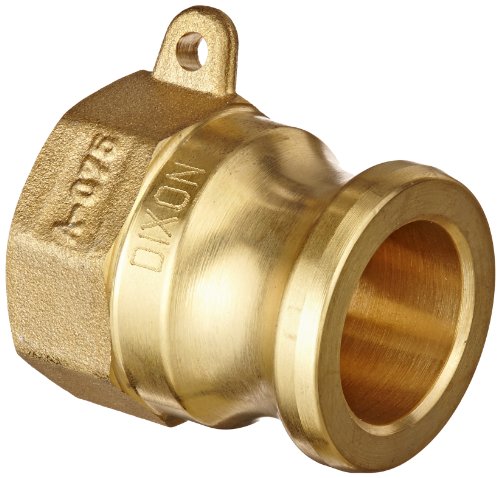 Dixon G75-A-BR ASTMC 38000 Forged Brass Global Type A Cam and Groove Hose Fitting, 3/4
