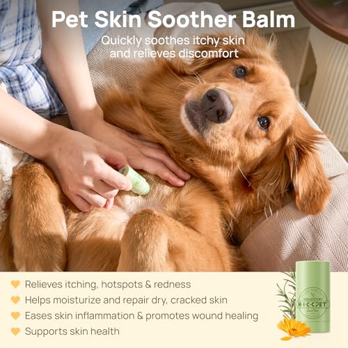 Image of HICC PET Skin Moisturizing Balm for Dogs & Cats | Gentle Balm for Dry Skin, Paw Pads, Nose & Skin Folds | Helps Moisturize Dry Areas During Daily Grooming - 0.21oz