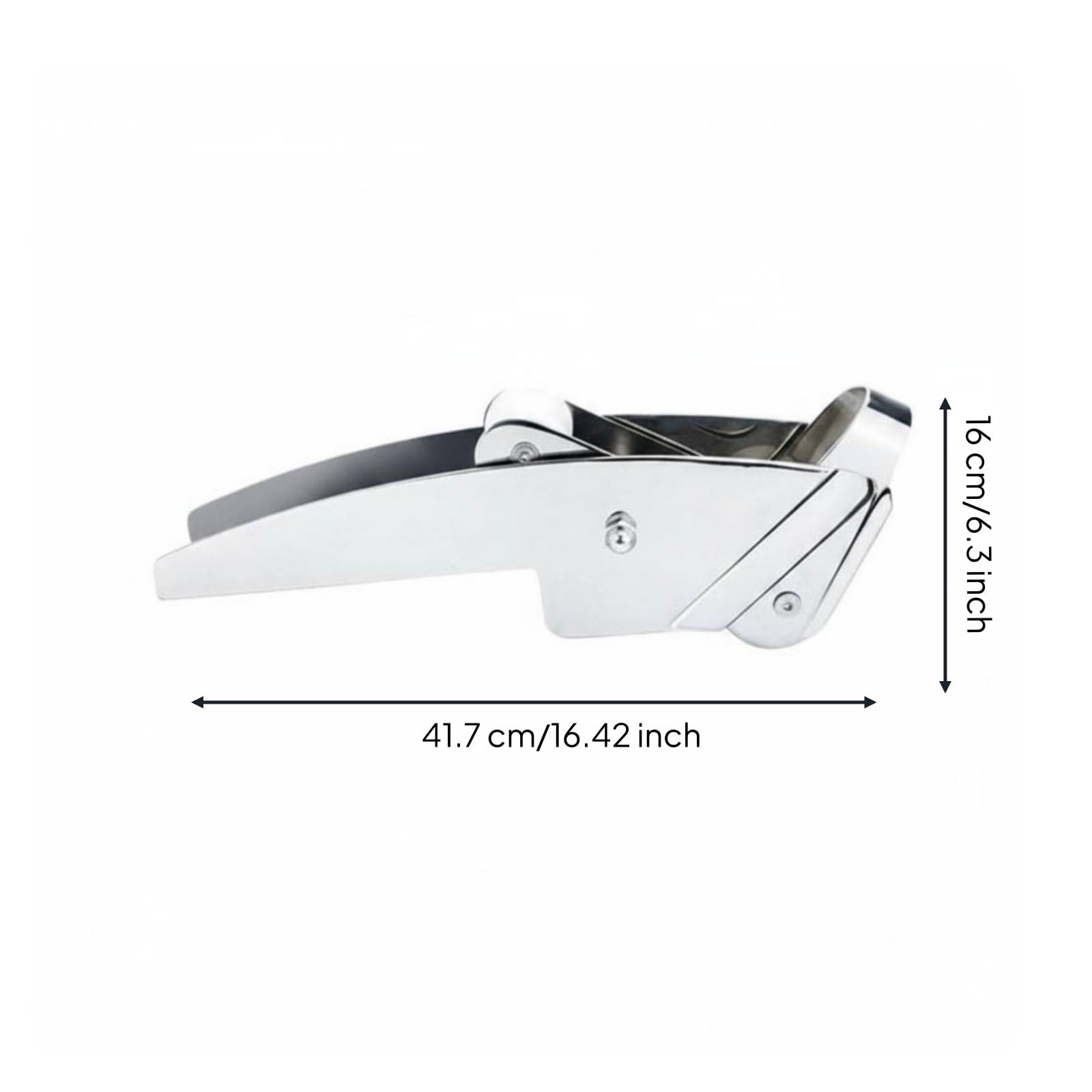 Milageto Staffa Ancora Marina Rullo Ancora Supporto Catena Guida Catena Acciaio Inossidabile 316 Struttura Robusta per Acqua Salata Alla Adatta per Ormeggio, Dritto 5-10kg