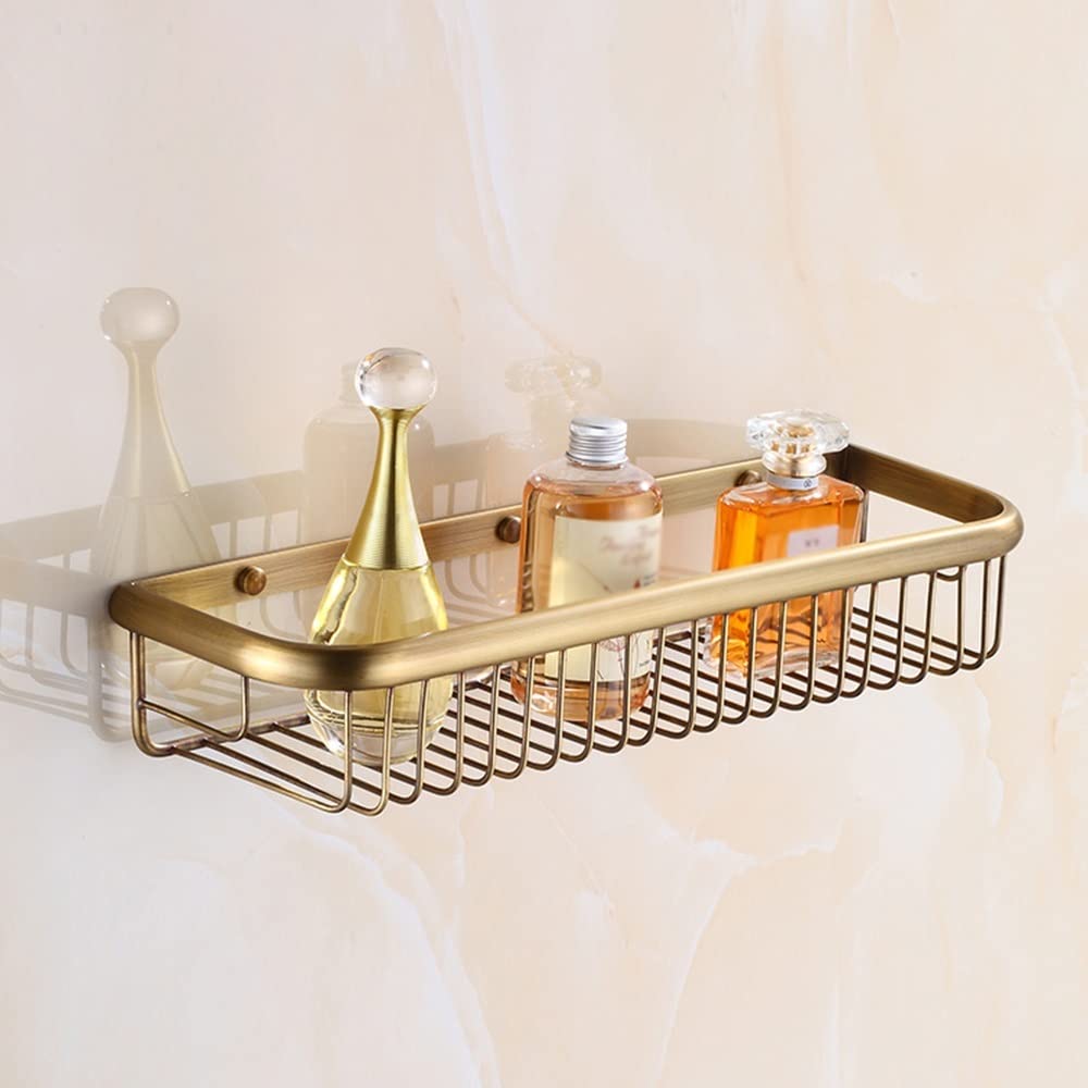 Caddy de douche suspendu et étagère de salle de bain murale en cuivre durable