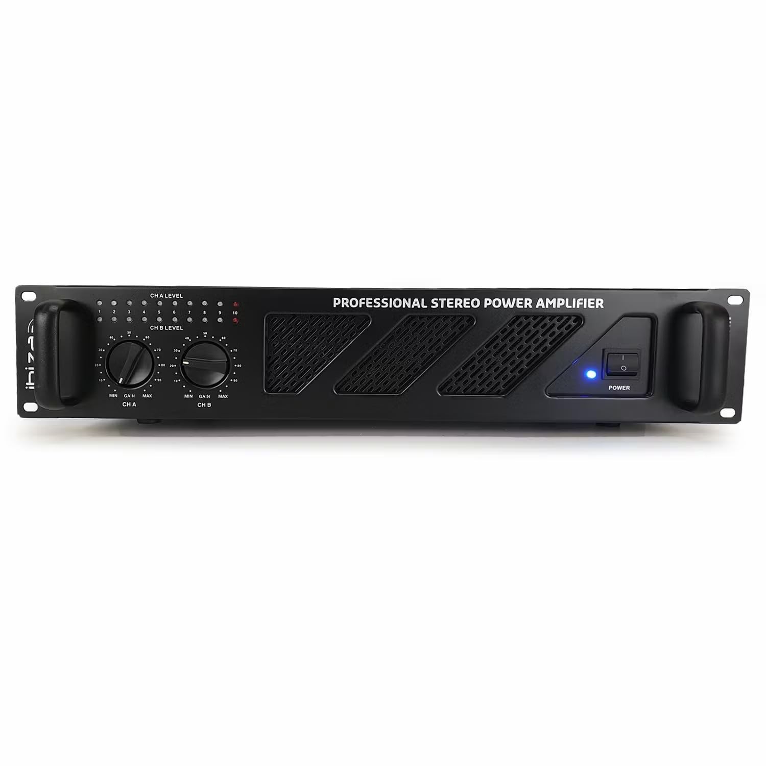 Ibiza - Pacchetto Amplificatore Sono 2 x 240W AMP300MKII - Cavo HP Altoparlante 3m - Cavo RCA/RCA - Cavo PC/RCA DJ