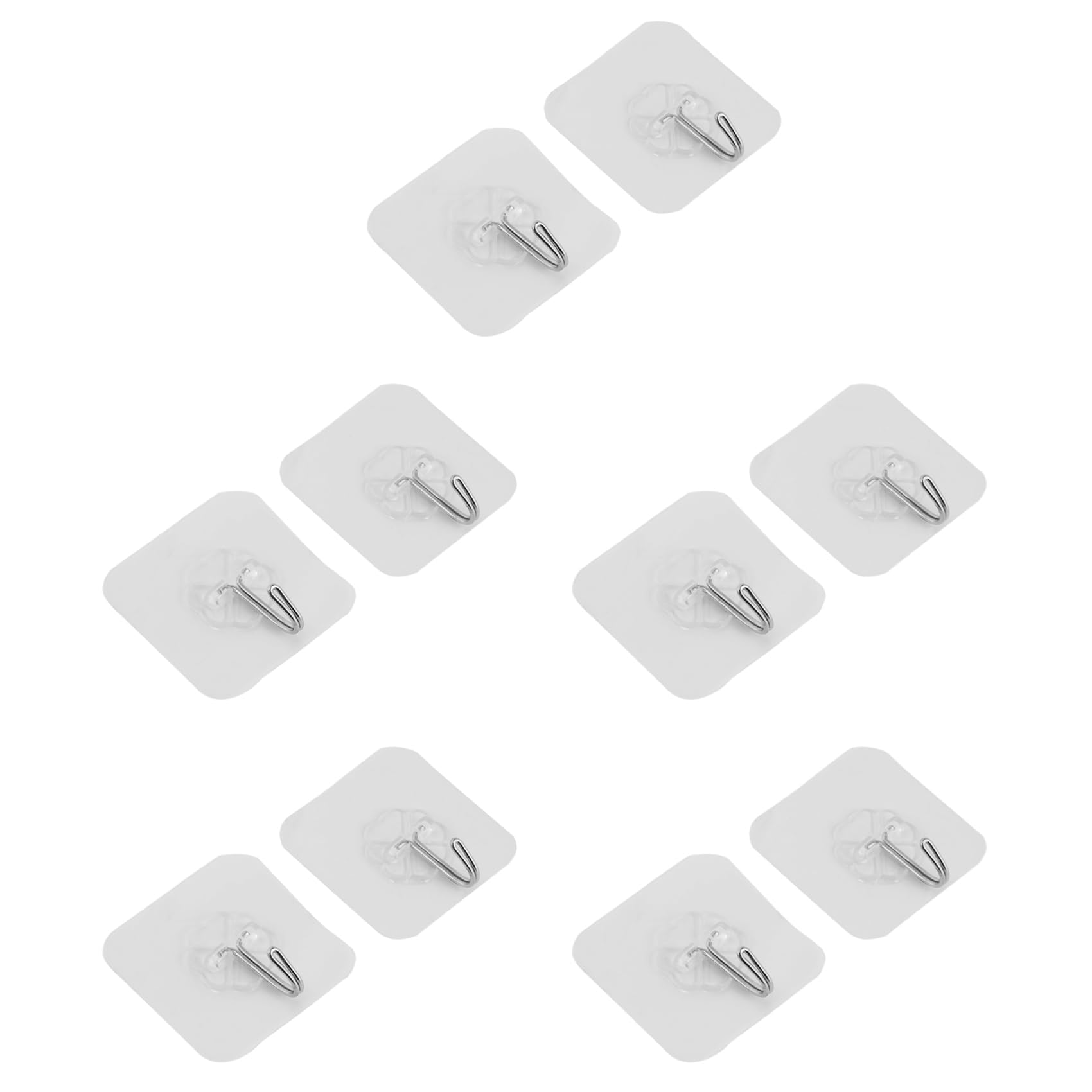 Hndhbfgrt Transparent Strong Suction Cup Sucker Wall Hooks Hanger For Kitchen Bathroom Home (10)
