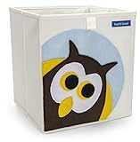 Foldable Cube Storage Bin Box for Nursery or Kids Toys (Owl)