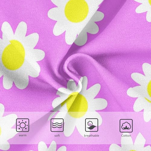 Daisy Flowers Purple Lavender Toddlers Underwear Floral 2t Cotton Cute Panties Girl Personalized Underpants Briefs3