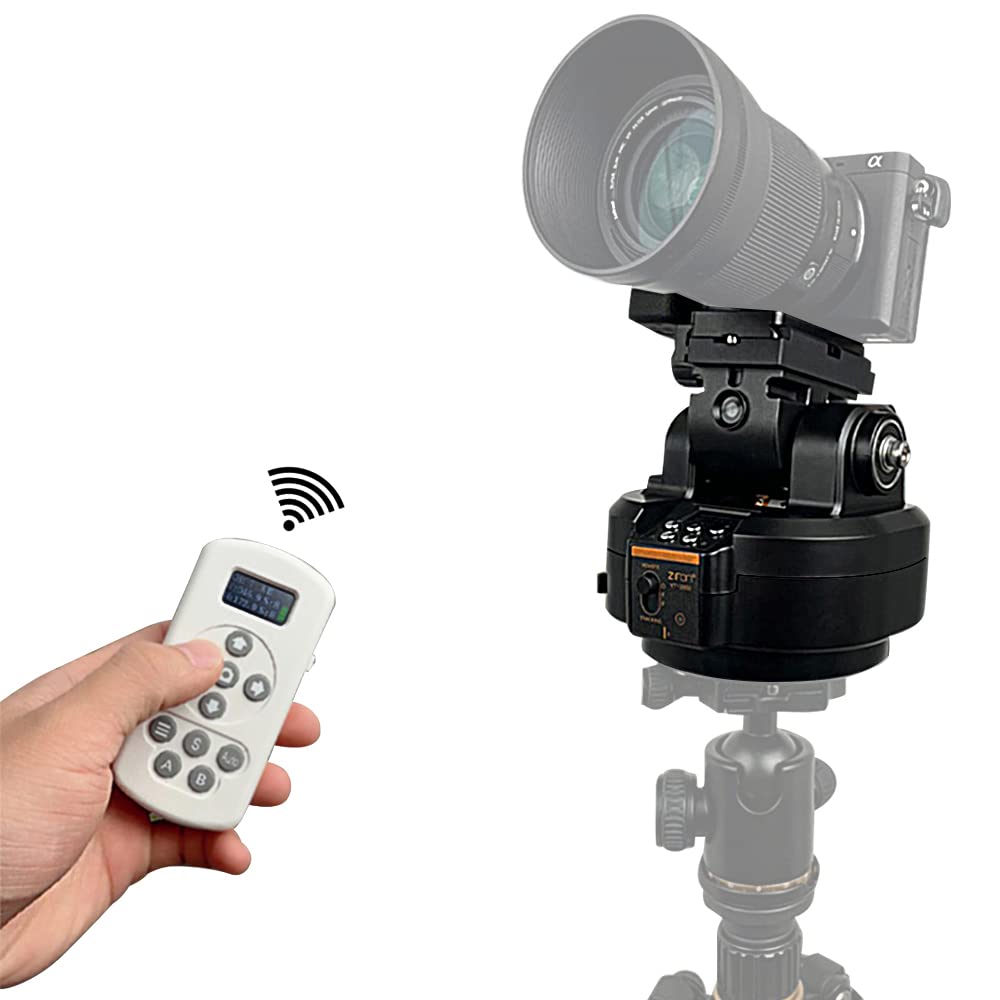 Mcoplus YT2000 Intelligent 360° Infinity Rotation Remote & Tracking Pan Tilt Head, Automatic Motorized Rotating Panoramic Head for Cameras/Smartphones