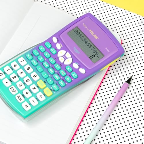 Milan® Caja calculadora científica M240 Sunset, Verde-Lila - imagen 2