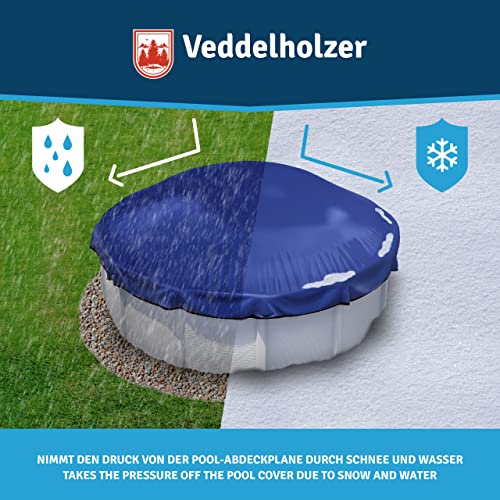 Veddelholzer 2 mal XXL 120 x 120 cm Luftkissen inkl. 8m Seil Poolkissen Winter zur Poolabdeckung. Pool Zubehör Pool Wintermittel zur Pool Überdachung, Abdeckung im Winter und bei schlechtem Wetter