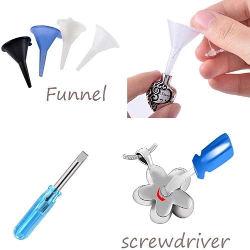 Miniatura 4 de Urnas para Perros Collar de Cenizas de cremación Joyas Plata Cuadrado Urna de Flores Caja de Recuerdo Colgante Colgante Hollín Asiento Collar