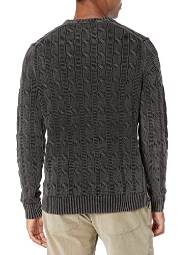 Goodthreads Men's Soft Cotton Cable Stitch Crewneck Sweater2