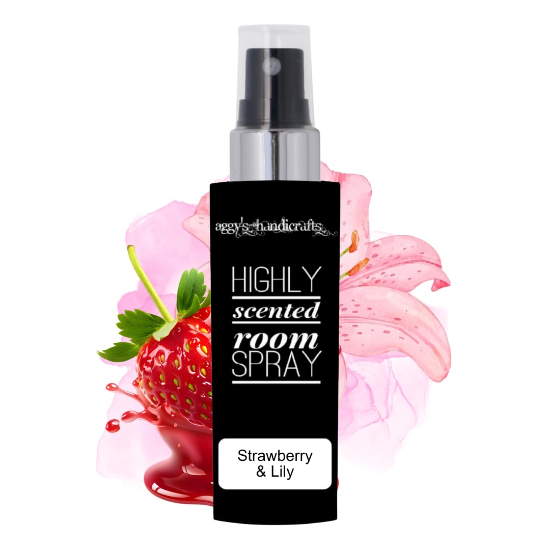 STRAWBERRY & LILY Handmade Highly Scented Room Spray Mist Air Freshener for Home โ image 1