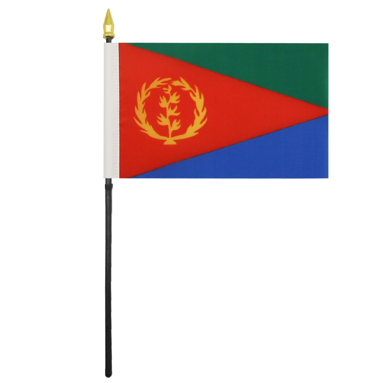 AZ FLAG Tischflagge Mali – 15x10 Cm Polyester-Fahne Mit Schwarzem Mast & Goldener Spitze