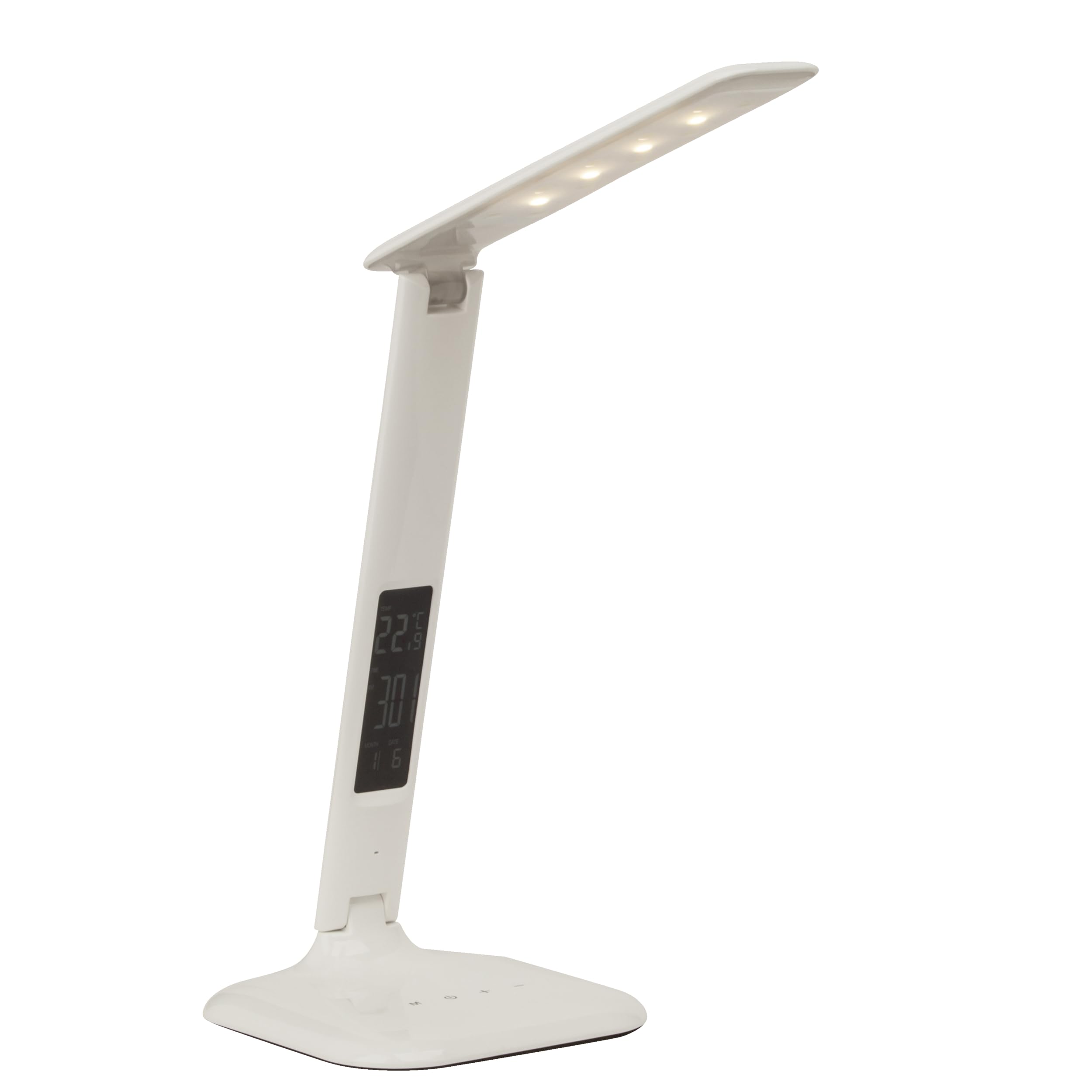 Lightbox lampe de bureau LED avec affichage de la date & fonction réveil &