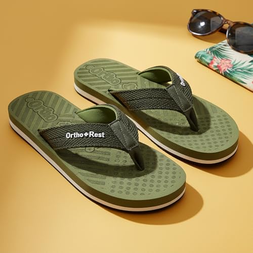 Image of Ortho + Rest mens M10018 olv Slipper
