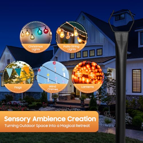 Guirlande lumineuse extérieure 3m robuste à support en U rigide