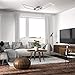 immagine 3B.K.Licht Plafoniera LED dimmerabile con telecomando, CCT luce calda, neutra, fredda, LED integrati 40W 4400Lm, 1parallelepipedo orientabile, lampadario con timer e funzione luce notturna, 97.7x22x8cm