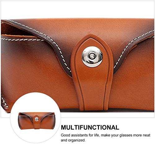 ULTECHNOVO Óculos Óculos de Sol Saco De Armazenamento Caixa de Armazenamento De Óculos De Couro Caso