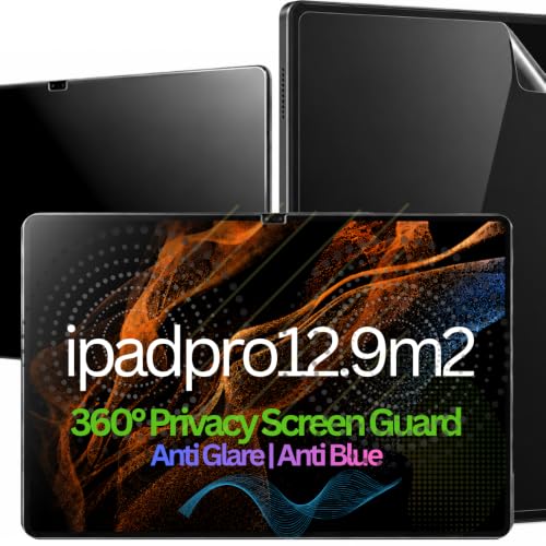 Image of Pxin 360 Pro Privacy Screen guard compatible with ipadpro12.9m2 | Anti Glare | Anti UV | Anti Blue | Anti Reflection | Privacy Filter | Unbreakable Build