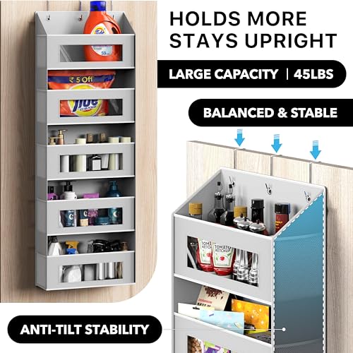Simple Houseware Large Heavy Duty 5 Pockets Over the Door Organizer by Simple Houseware - Image 3