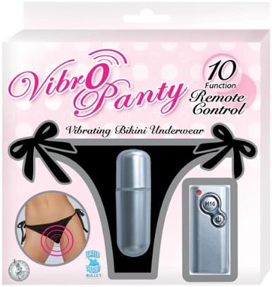 Waterproof Remote Vibrating Vibro Panty 10 Function - Black