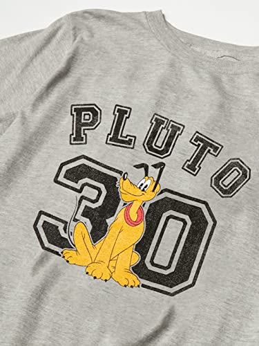 Disney Characters Pluto Collegiate Boy's Heather Crew Tee2