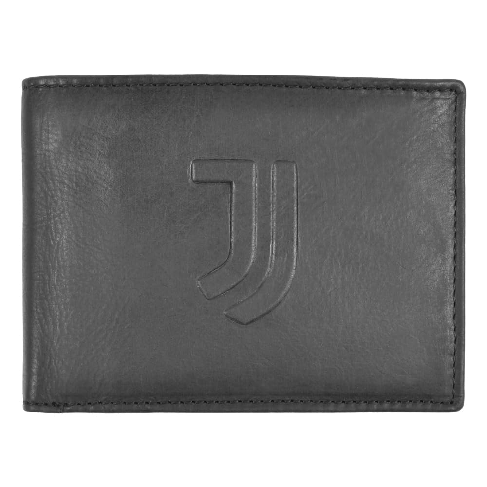 Juventus 133211, Accessori Portafogli da Viaggio Unisex-Adulto, Nero, 12,5x9,5x2 cm