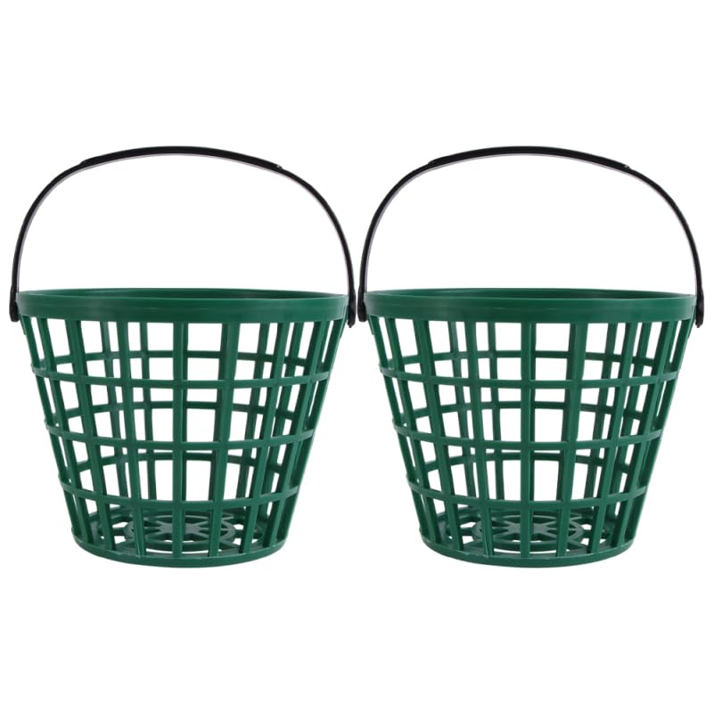 Amosfun Pack of 2 golf pickup baskets, basketball containers, golf basket holder for golf balls portable golf ball, bucket