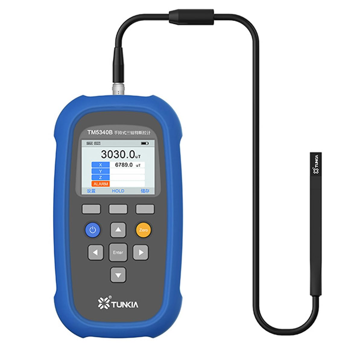 Handheld Three-Axis Tesla Gauss Meter DC/AC 2 Modes, Measuring Range 2mT to 3000mT