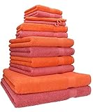 QUALITÉ SUPÉRIEURE – Lot de 12 serviettes 100 % coton, douces et absorbantes. Avec un grammage de 470 g/m², elles sont idéales pour la douche, le bain ou le spa au quotidien