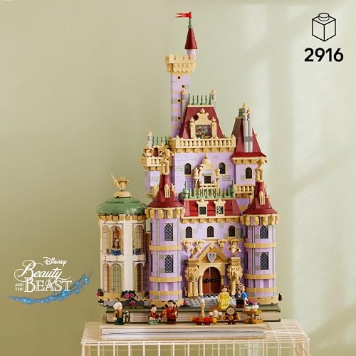 Image of LEGO ǀ Disney Princess Beauty and The Beast Castle Building Kit, Gift-Giving Idea for Fans 43263