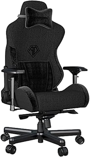 Anda Seat T-Pro 2 Pro Gaming Chair Black Fabric - Premium Fabric Gaming Chair, Desk Chairs with Neck, Lumbar Back Support Pillow Gaming Seat - for Adults and Teenagers (Electronic Games)