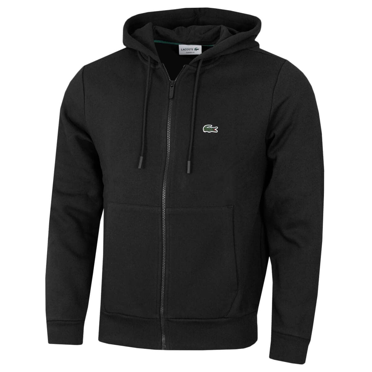 Lacoste Men's Zip Hoodie - Cotton - Black - 2XL49
