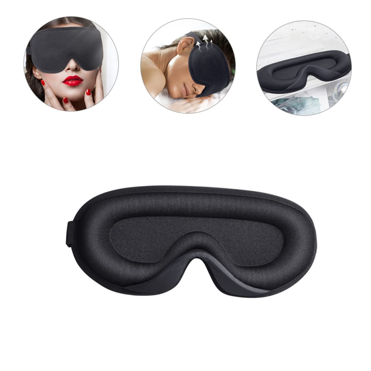 Didiseaon Lot De 5 Masques De Sommeil Respirants Et Élastiques Pour Femmes Et Hommes Avec Fonction Sommeil Nocturne Et Oculaire Portable