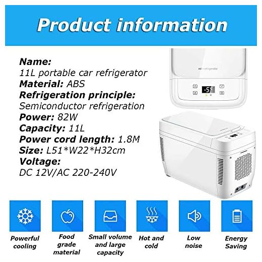 Bärbar kompressor kylskåp frys AC eller likströmsbil kylskåp, camping bärbar resekylare värmare uppvärmning multifunktion intelligent kylskåp mini kylbox 11L 12v/22