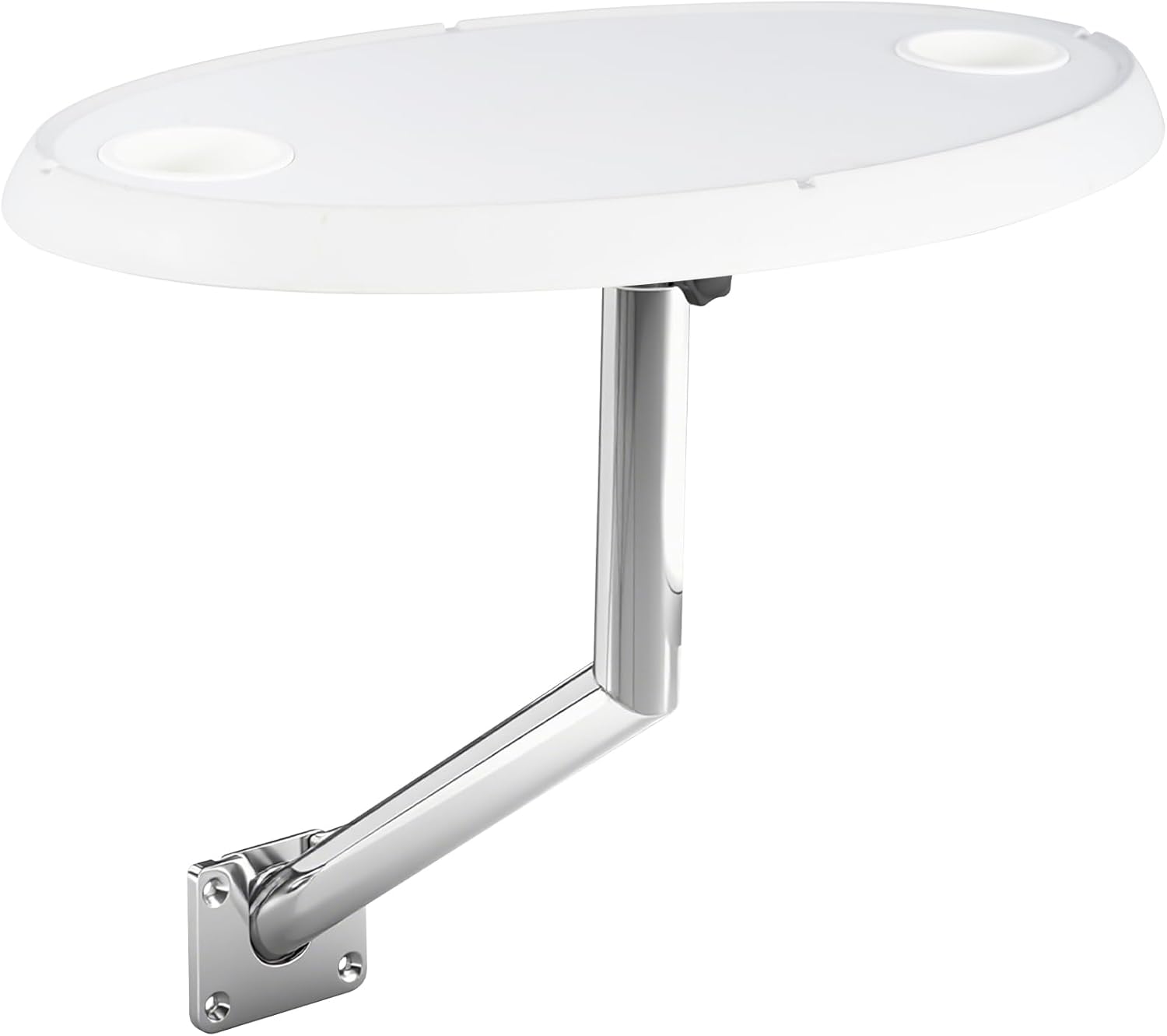 Side Mounted Boat Dinette, Removable, Adjustable Direction Boat Table Wall Mounted Dinette, ABS Waterproof Stainless Steel Table Legs Caravan and Boat.