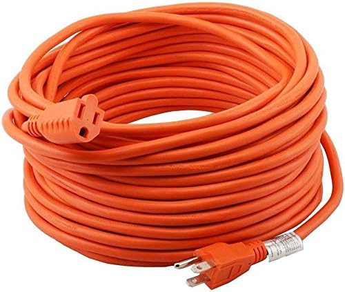 EPICORD 100 ft Outdoor Extension Cord, 16/3 Gauge Flexible Cold-Resistant Appliance Extension Cord Outside, 10A 1250W 16AWG SJTW, 3 Prong Heavy Duty Electric Cord Orange, ETL
