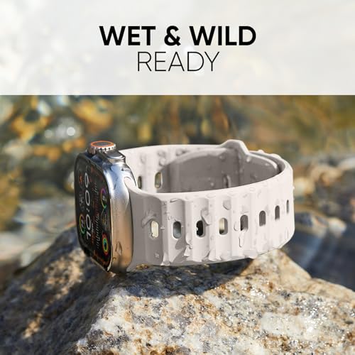 Image of Sport Bands 6-Pack Compatible with Apple Watch Ultra 3 /2 Band 49mm 46mm 45mm 44mm 42mm, Wide Soft Silicone Wristbands Waterproof Strap Men for iWatch Series 11 10 9 8 7 6 5 4 3 SE Ultra