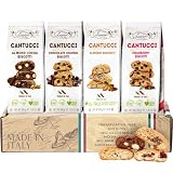 Biscotti Italian Cookie Gift - Variety Pack Of 4 - Biscotti Gift Basket - Individually Wrapped - Coffee Cookies