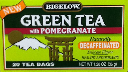 Bigelow Tea Decaf Green Pomegranate 20 Bags (Pack of 4)