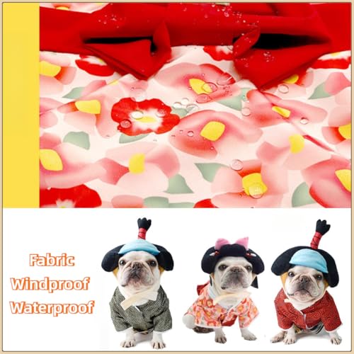 Disfraz japonés para perro MANON ROSA Kimono L miniatura 4