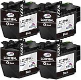 como recargar tinta de impresora brother dcp-t500w 【Ventajas de Kingway LC-3219 LC3219 XL】 Cartuchos de impresora Kingway LC-3219 con el último chip de alta tecnología para una compatibilidad perfecta, Fácil de instalar, La calidad de tinta exquisita garantiza colores claros, suaves y vívidos para texto y fotos.