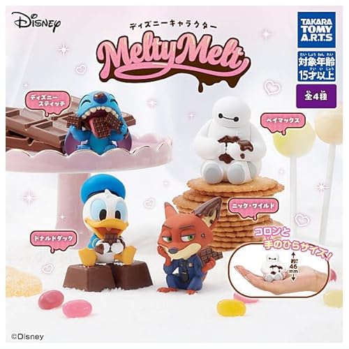 ディズニーキャラクター/MeltyMelt [全4種セット(フルコンプ)] ガチャガチャ カプセルトイ